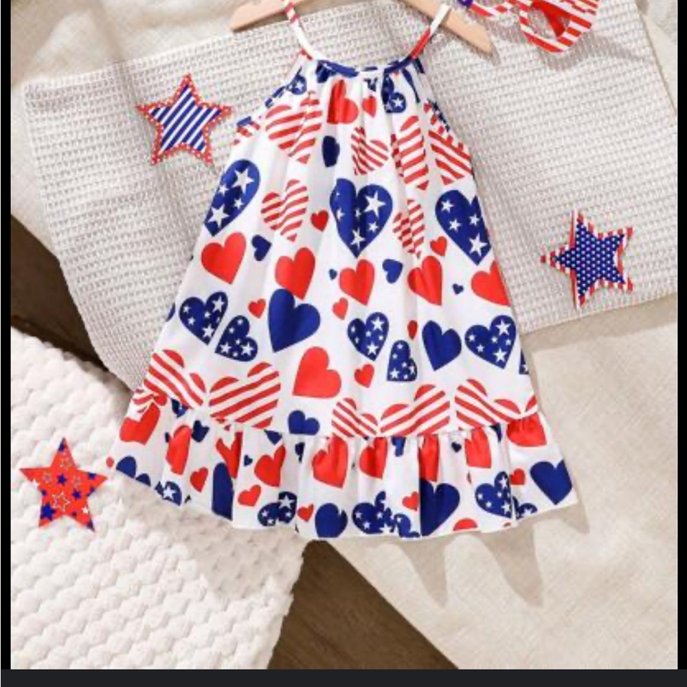 Patriotic Heart and Star Dress